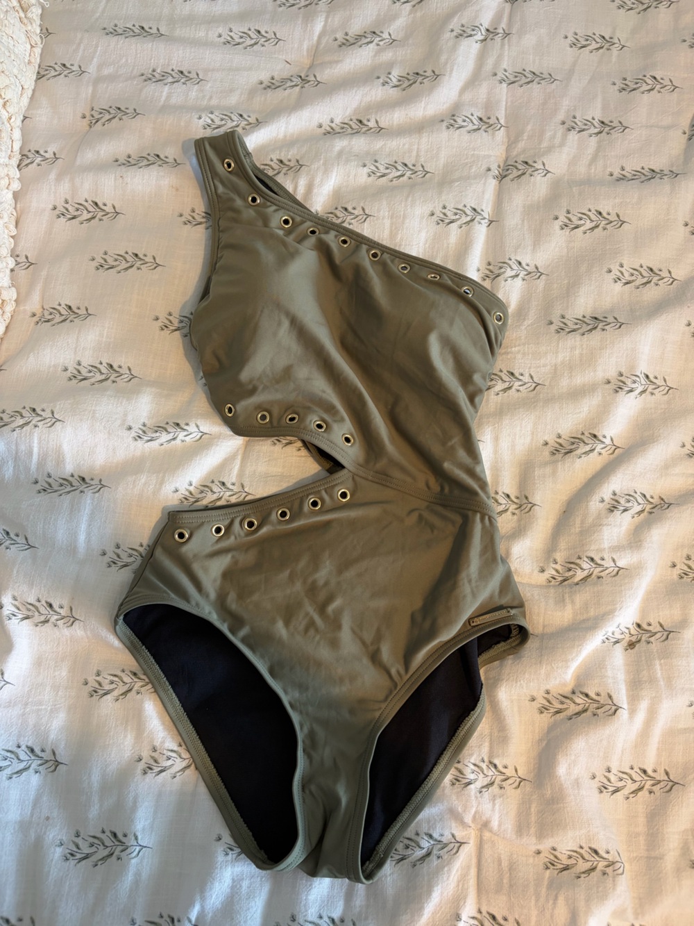 MICHAEL Michael Kors Olive One-Piece